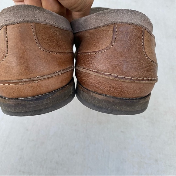 Diesel brown leather loafer shoes men’s size 10.5 - Picture 4 of 7